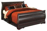 Huey Black Vineyard Sleigh Bedroom Set view 3