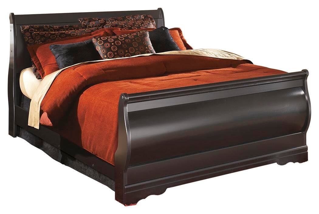 Huey Black Vineyard Sleigh Bedroom Set view 3