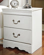 Anarasia White Nightstand - Ella Furniture