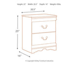 Anarasia White Nightstand - Ella Furniture