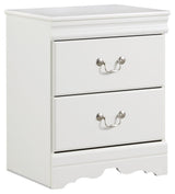 Anarasia White Nightstand - Ella Furniture