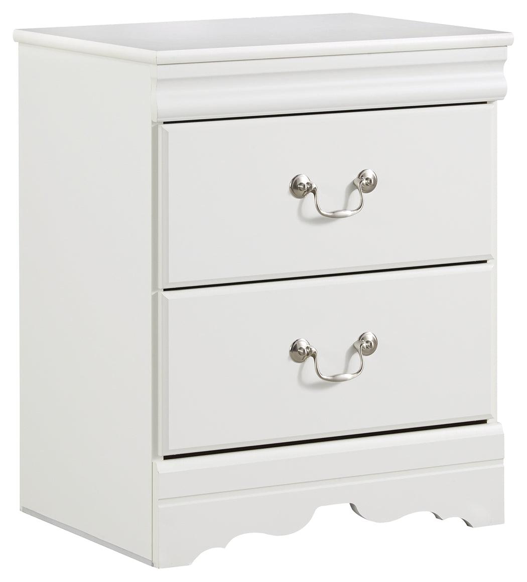 Anarasia White Nightstand - Ella Furniture