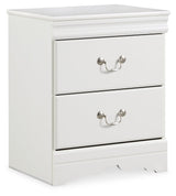 Anarasia White Nightstand - Ella Furniture