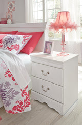 Anarasia White Nightstand - Ella Furniture