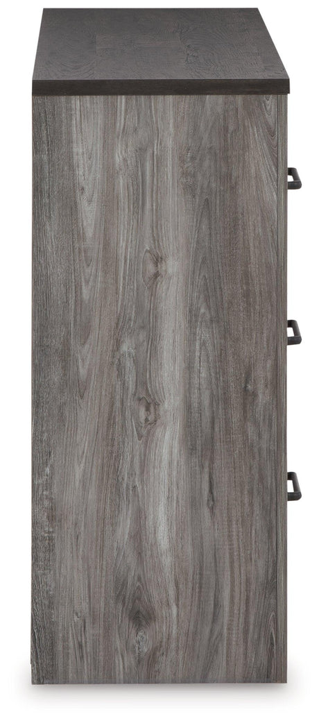 Bronyan Dark Gray Dresser side profile