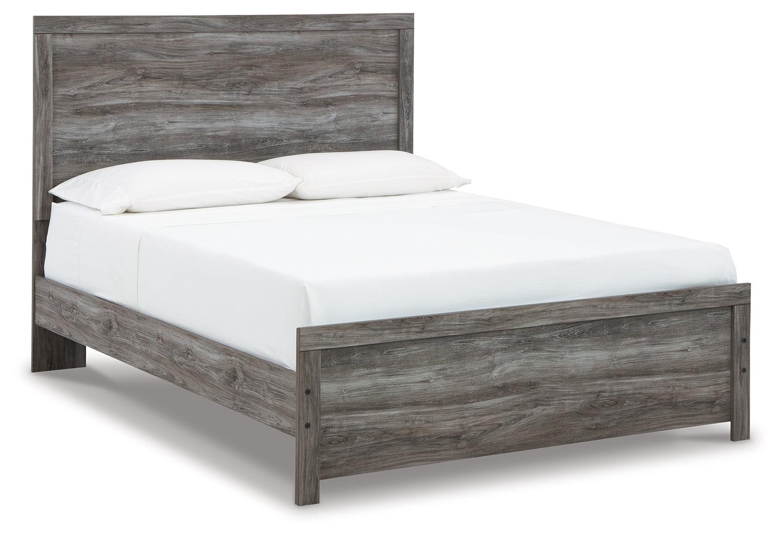 Bronyan queen bed arched headboard and footboard close-up