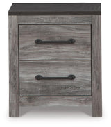 Bronyan Dark Gray Nightstand side profile