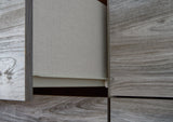Bronyan Dark Gray Nightstand handle detail
