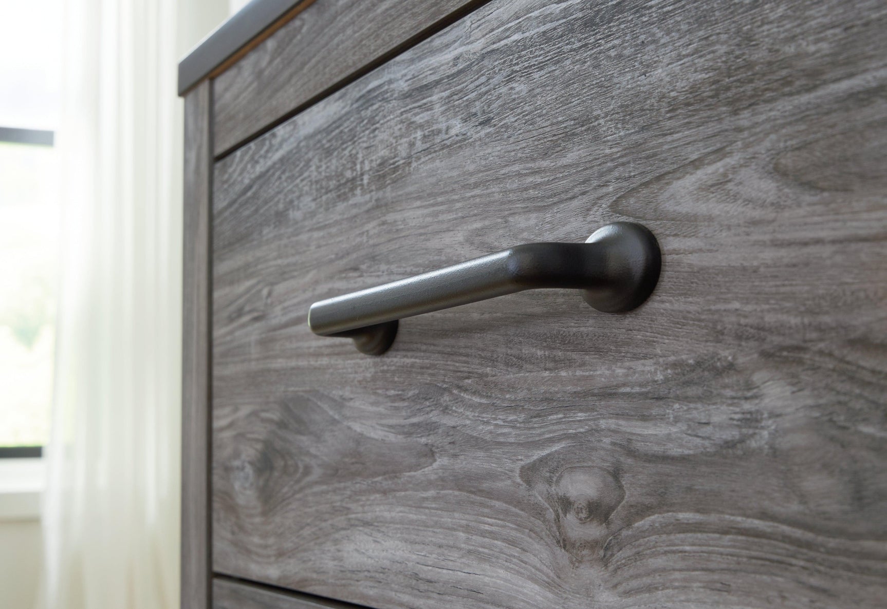 Close-up of textured laminate finish