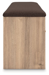 Kinlanni Storage Bench side view