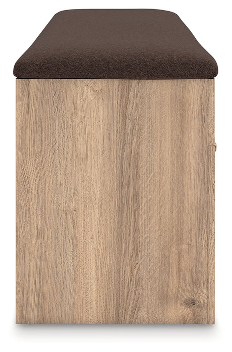 Kinlanni Storage Bench side view