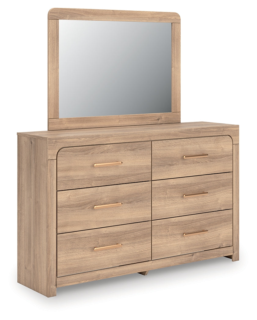 Kinlanni dresser angled with drawer open