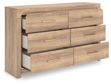 Kinlanni Dresser drawer open showing smooth glide and lining