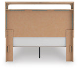 Kinlanni Tan Upholstered Platform Bedroom Set view 6