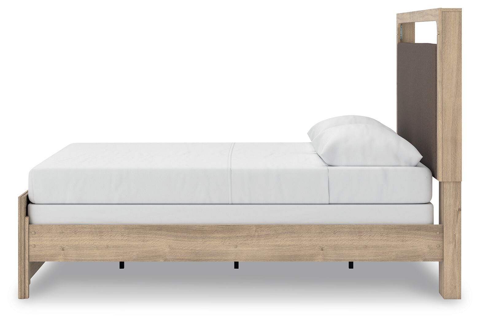 Kinlanni Tan Upholstered Panel Bedroom Set view 7