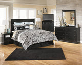 Maribel Black Dresser and Mirror angled view