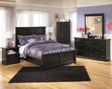 Maribel Black Dresser dimensions illustration