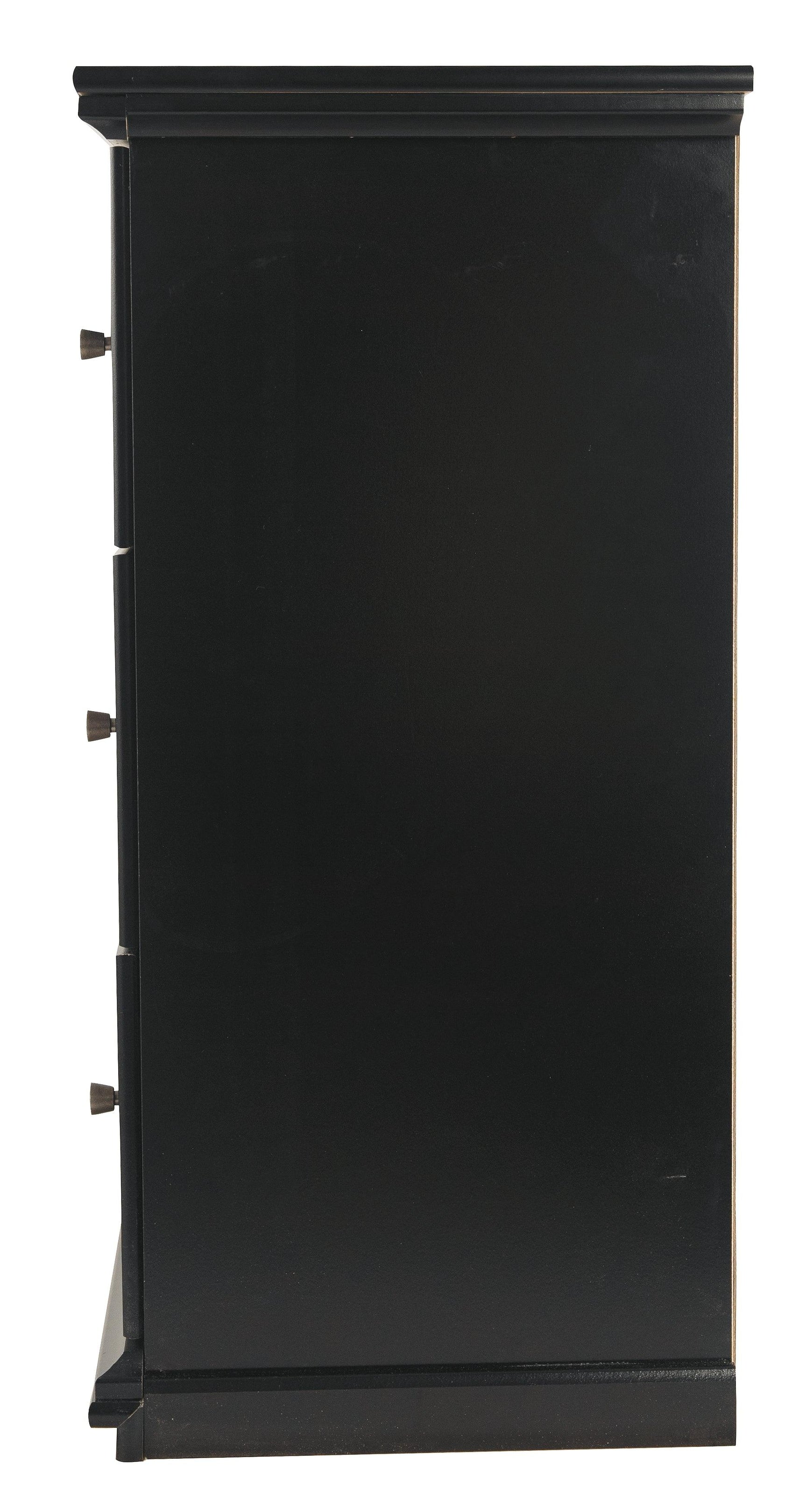 Side view of Maribel Black Dresser