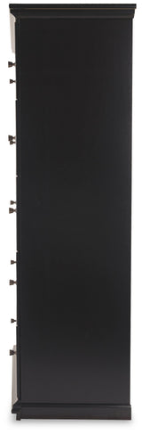 Maribel Black Chest of Drawers right side view