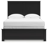 Maribel Black Full Panel Bed back view