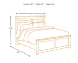 Maribel Black Queen Panel Bed Hardware Detail