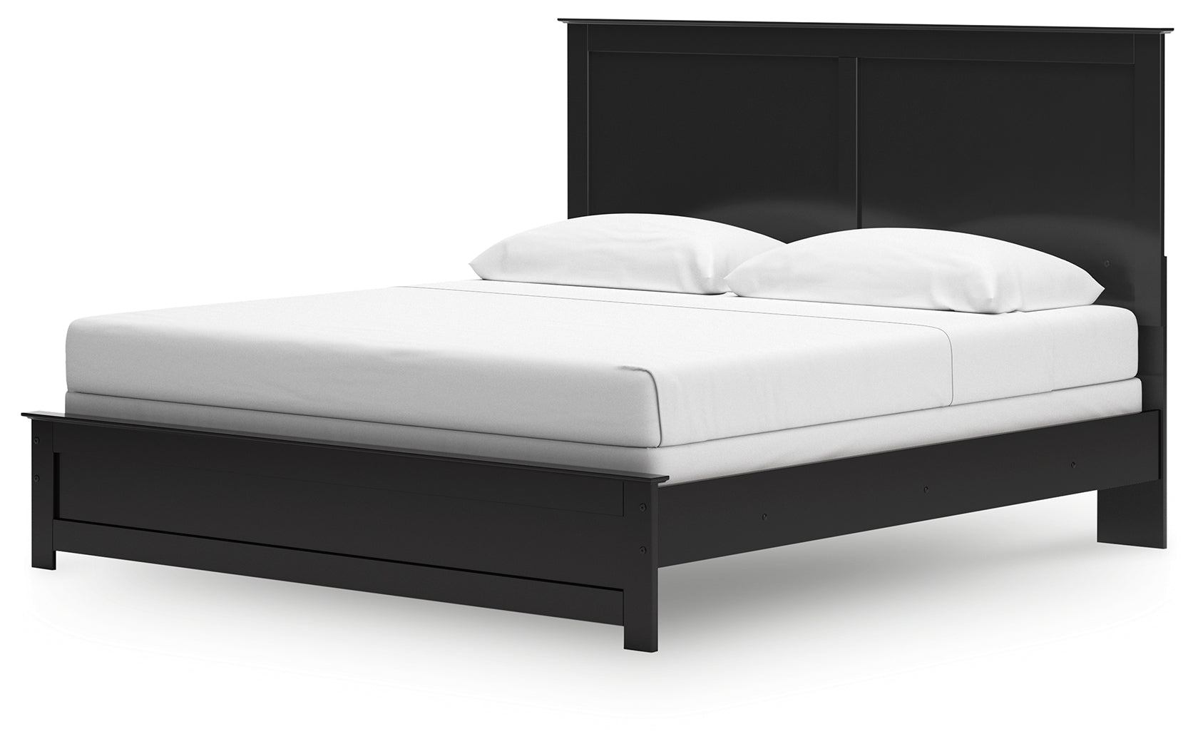 Maribel Black King Panel Bed side profile