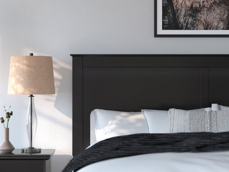 Maribel Black King Panel Bed assembly hardware detail
