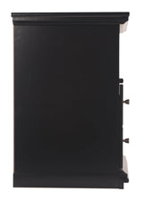 Maribel Black Nightstand side view