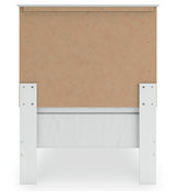 Bostwick Shoals White Twin Panel Bed side detail