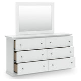 Bostwick White Shoals Panel Bedroom Set angled view