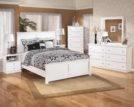 Bostwick Shoals white chest with matching bedroom pieces