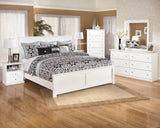 Bostwick Shoals white nightstand shown in bedroom setting