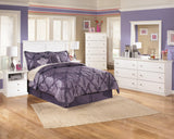 Bostwick Shoals White Dresser and Mirror technical dimensions chart
