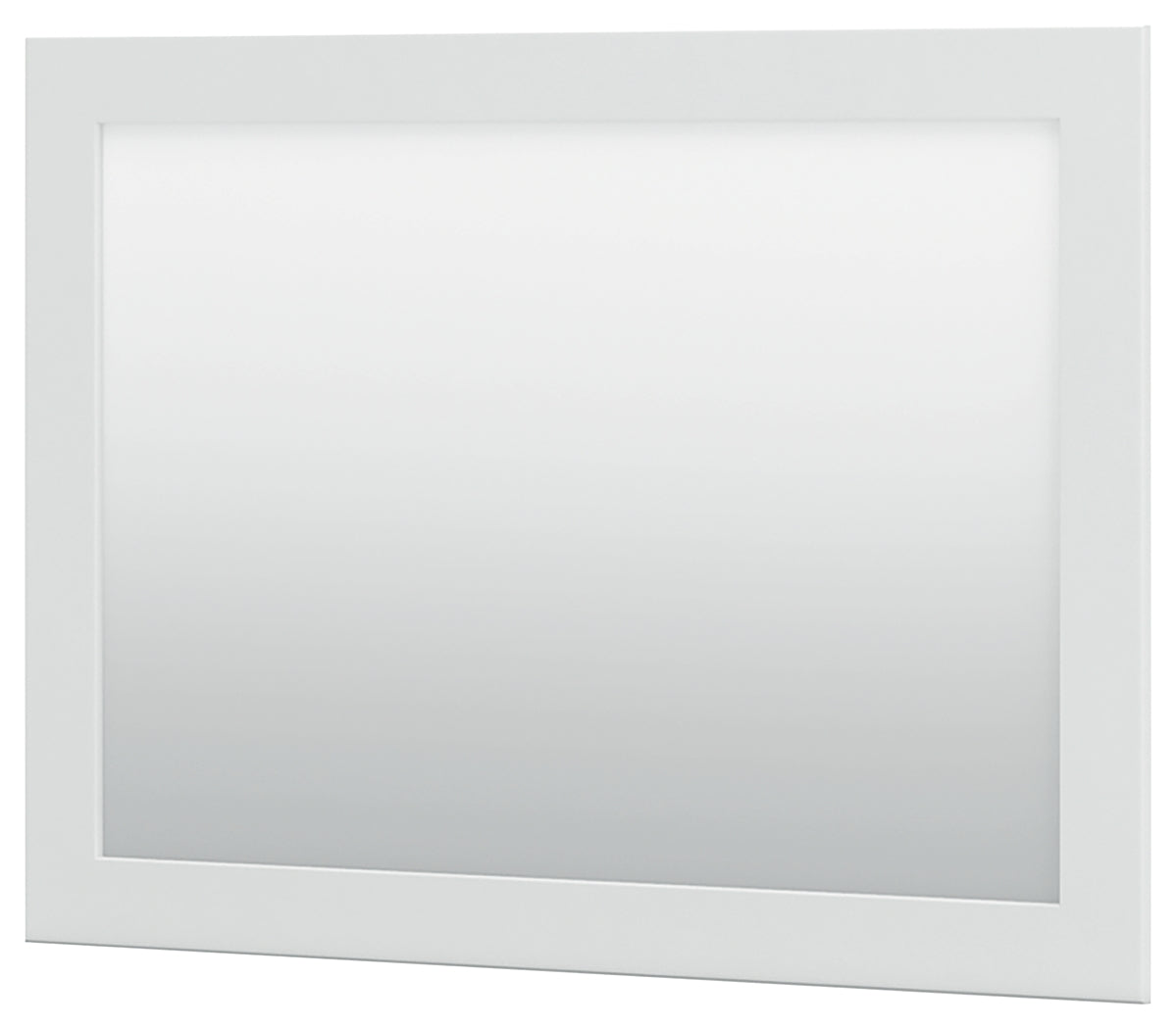 Bostwick Shoals white bedroom mirror alternate angled view