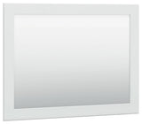 Bostwick Shoals white bedroom mirror angled side view
