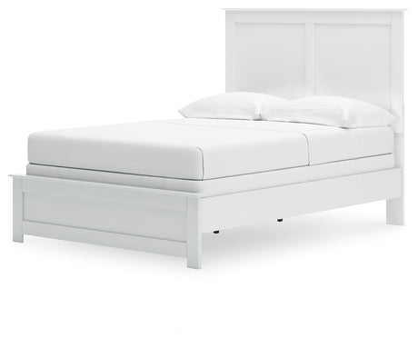 Bed footboard and side rails detail