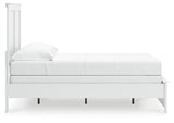 White full bed side view
