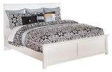 Bostwick Shoals White King Panel Bed angled display