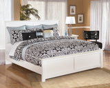 Bostwick Shoals White King Panel Bed showroom display
