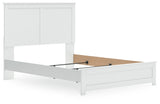 Bostwick Shoals White Queen Panel Bed - side detail