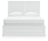 Bostwick Shoals White Queen Panel Bed - back view