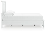 Bostwick Shoals White Queen Panel Bed - headboard close-up