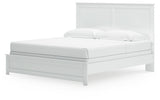 Bostwick Shoals White King Panel Bed close-up detail