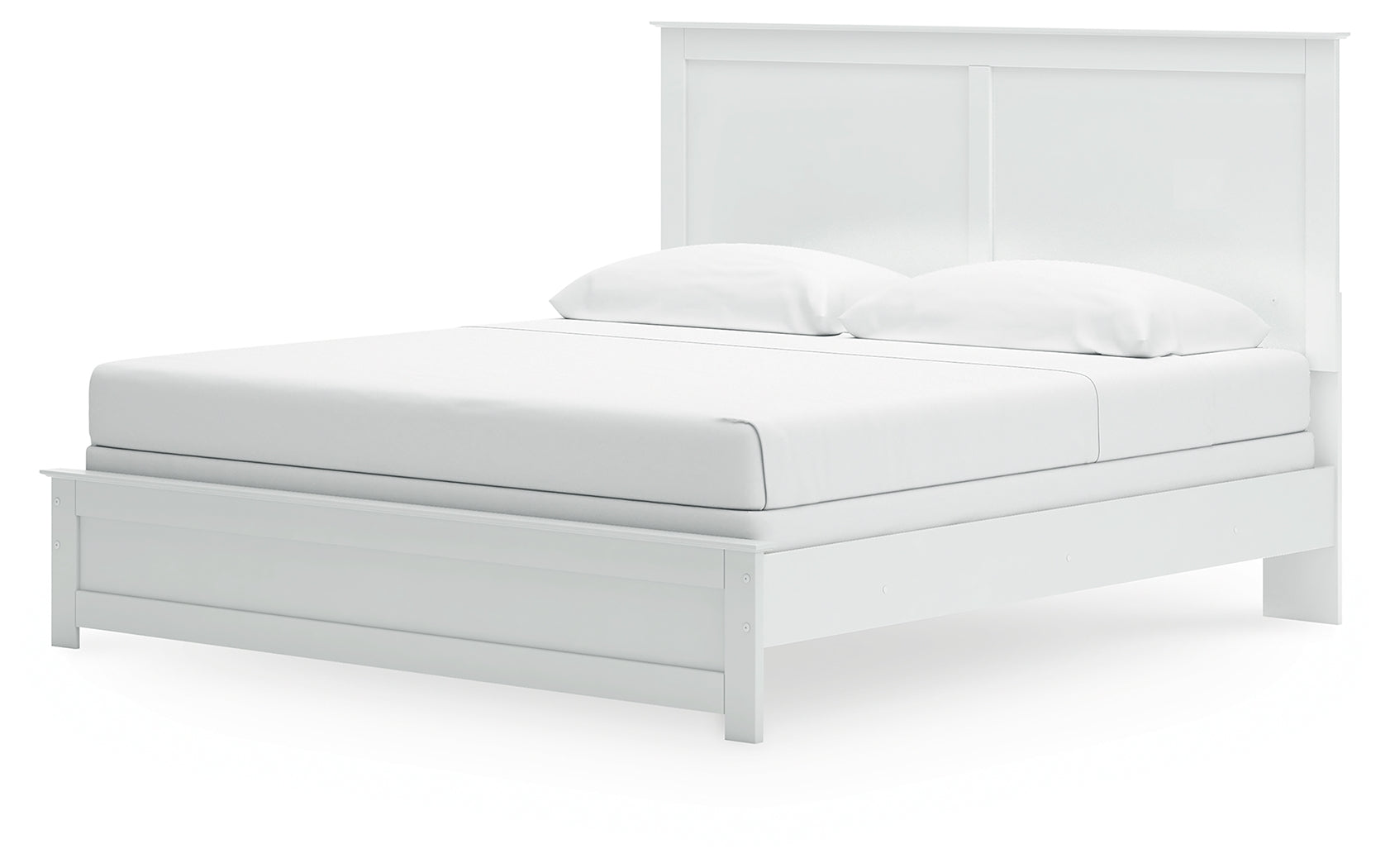 Bostwick Shoals White King Panel Bed close-up detail