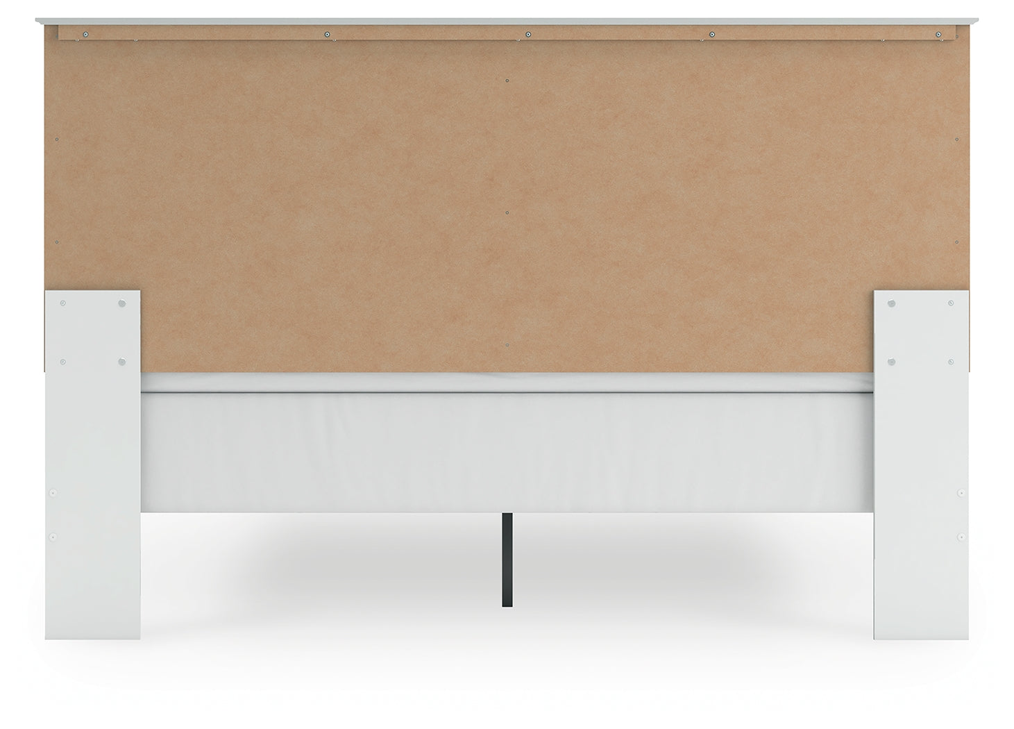 Bostwick Shoals White King Panel Bed footboard detail