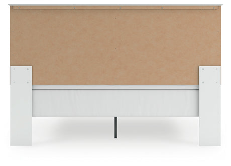 Bostwick Shoals White King Panel Bed footboard detail
