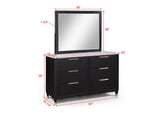 Kara Gray White 2 Drawers Nightstand