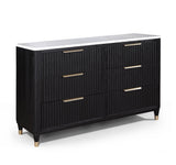 Kara Gray White 2 Drawers Nightstand