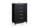 Kara Gray White 2 Drawers Nightstand