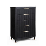Kara Gray White 2 Drawers Nightstand